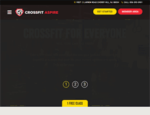 Tablet Screenshot of crossfitaspire.com